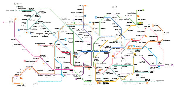 mapa metro barcelona 2016